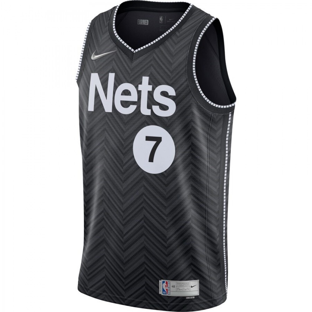Men's Brooklyn Nets Kevin Durant #7 Black 2020/21 Swingman Player Jersey – Earned Edition-Pro Kit Vault | Brand New 26/27 Sports Jerseys